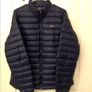 Women’s NAVY Patagonia Down Sweater Jacket size XL